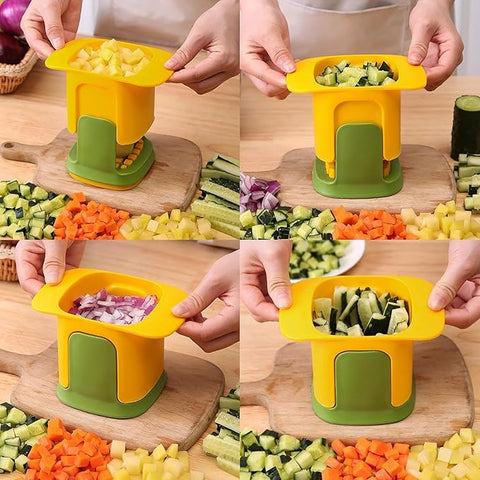 Hand Press Vegetable Chopper & Dicer